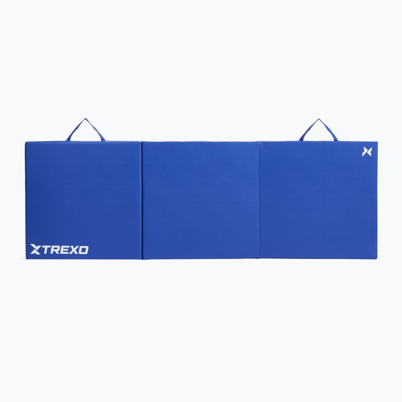 TREXO Faltbare Gymnastikmatratze 180 x 60 x 5 cm blau 6