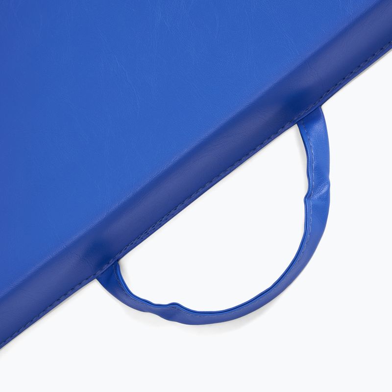 TREXO Faltbare Gymnastikmatratze 180 x 60 x 5 cm blau 9