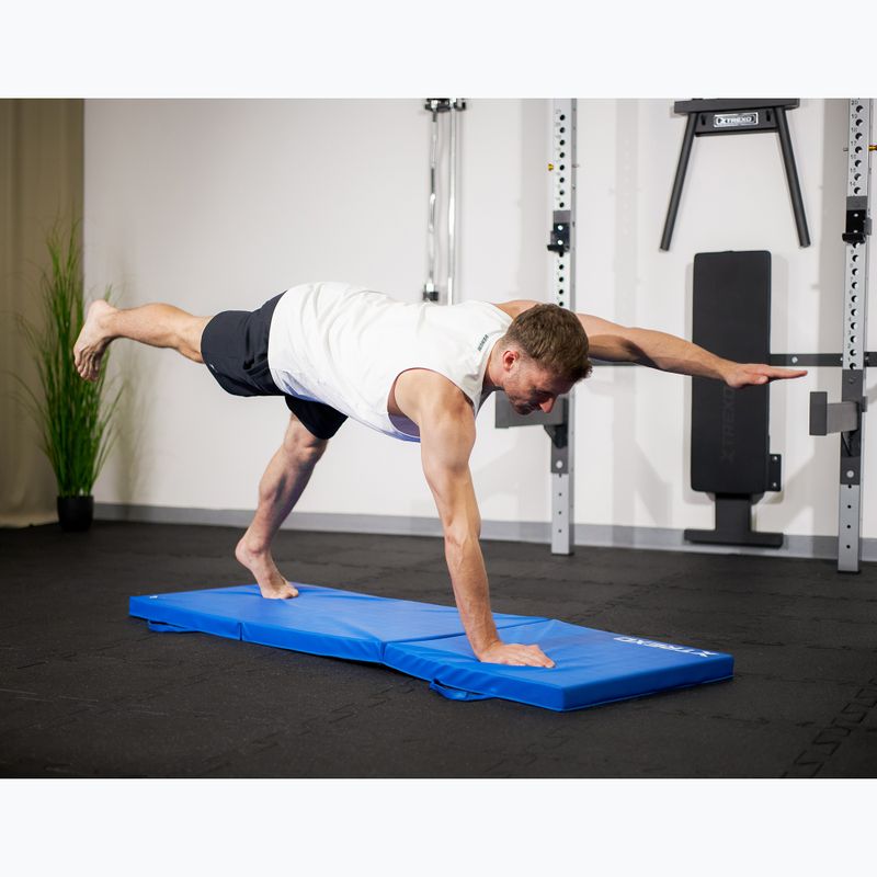 XTREXO Faltbare Gymnastikmatratze 180 x 60 x 5 cm blau 12