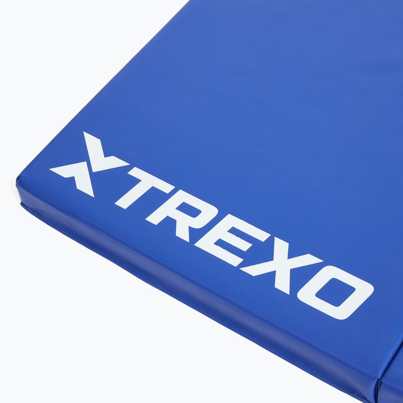 TREXO Faltbare Gymnastikmatratze 195 x 80 x 5 cm blau 7