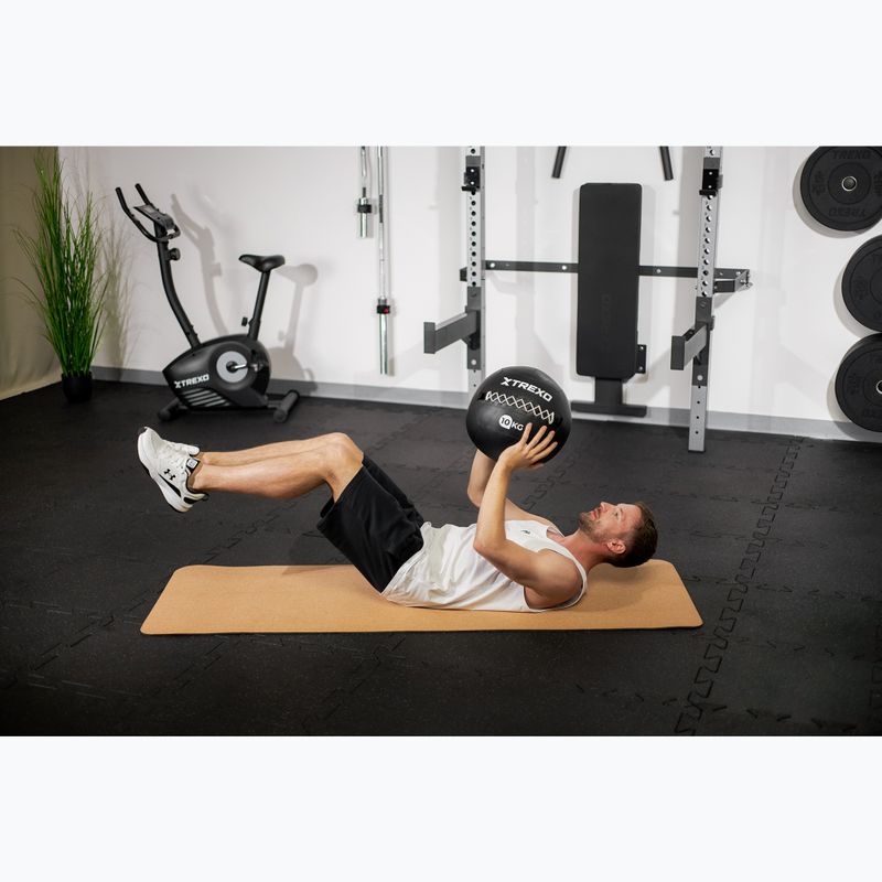 Medizinball TREXO Wall Ball 12 kg schwarz 5
