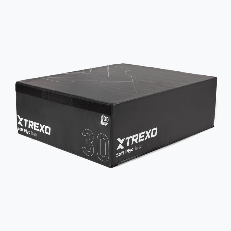 Klappbare Plyometriekiste TREXO 30 cm schwarz