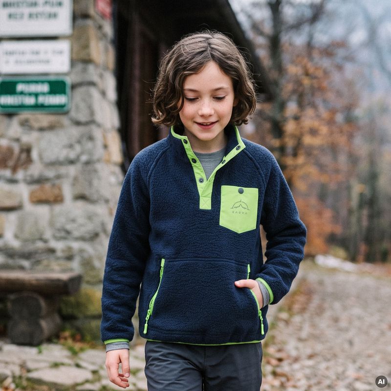 Kinder-Fleecejacke KADVA RODIA JR blau 11