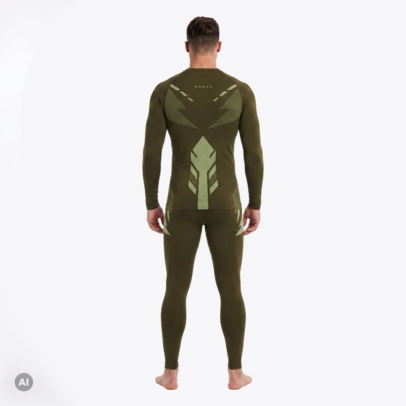 Herren-Funktionsunterwäsche-Set KADVA Alpinestep Thermo SH Light Plus Set Green 3
