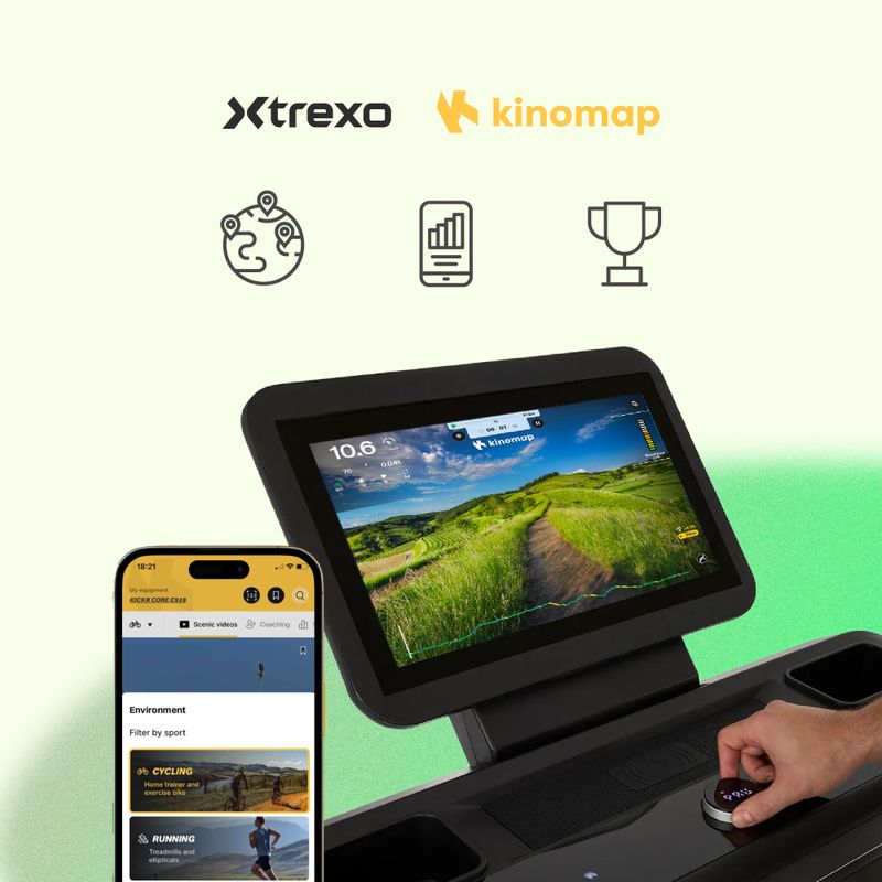 Elektrisches Laufband XTREXO TXO-X250-B Schwarz 3