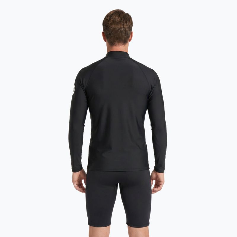 Langarmshirt zum Schwimmen Aquastic RIMOS LS UV 50+ UPF schwarz 3