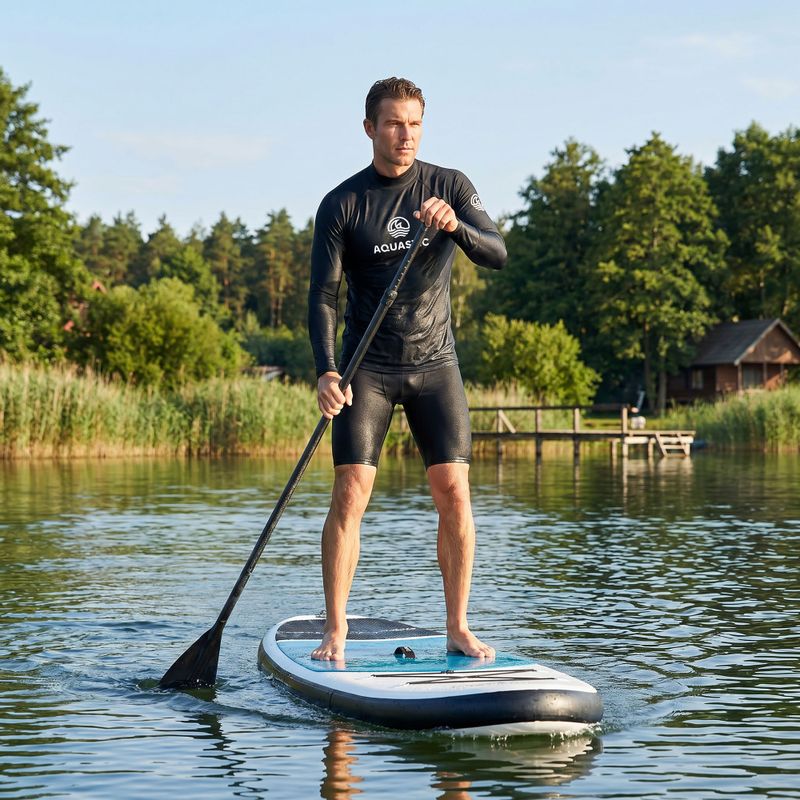 Langarmshirt zum Schwimmen Aquastic RIMOS LS UV 50+ UPF schwarz 11