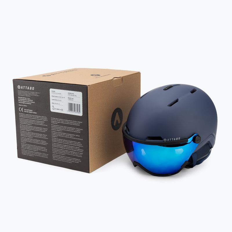Skihelm ATTABO Avens 2.0 Visier blau 9
