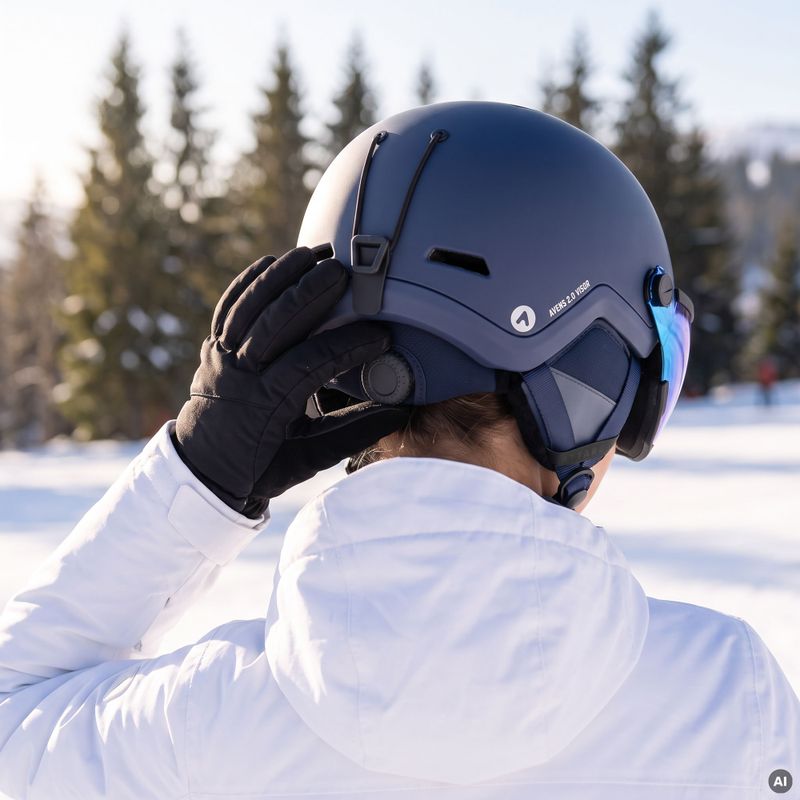 Skihelm ATTABO Avens 2.0 Visier blau 7