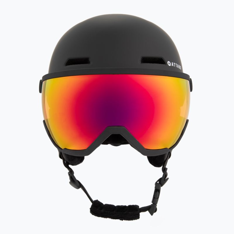 Kinder-Skihelm ATTABO Avens 2.0 Jr Visier schwarz 2