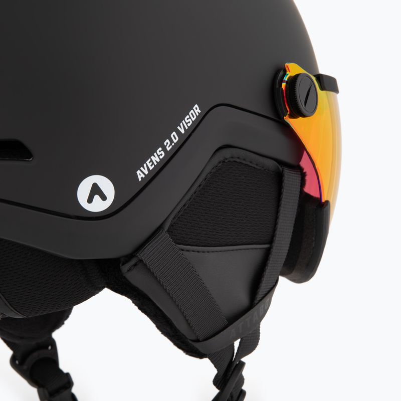 Kinder-Skihelm ATTABO Avens 2.0 Jr Visier schwarz 7