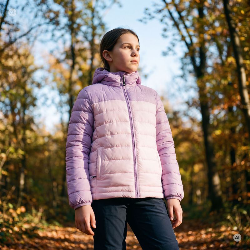 Kinderwattierte Jacke KADVA Snoway JRG lila 6