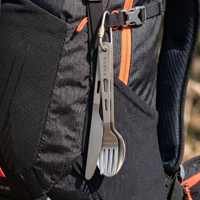 Besteck turystyczne KADVA tytanowe ultralight Grau 5
