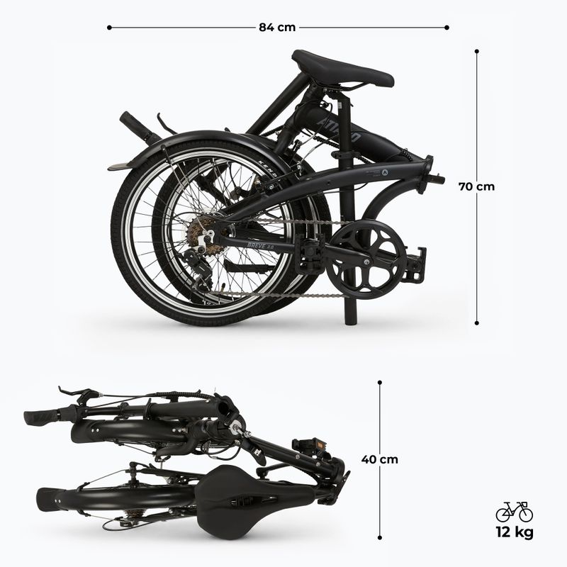 Klapprad ATTABO Breve 2.0 Schwarz 2