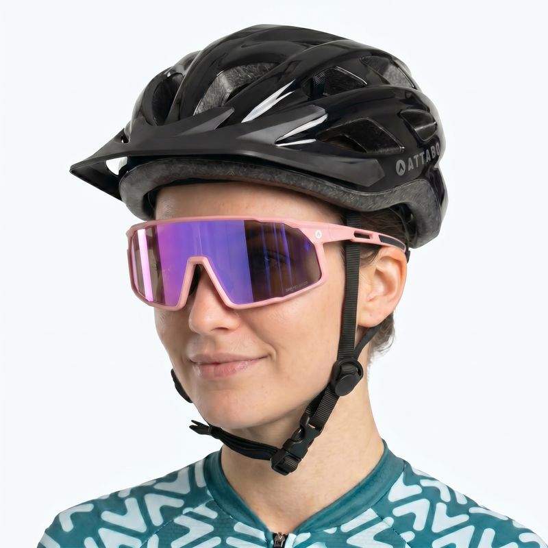 Sonnenbrille für Radfahrer ATTABO Stilb photochromic pink 2