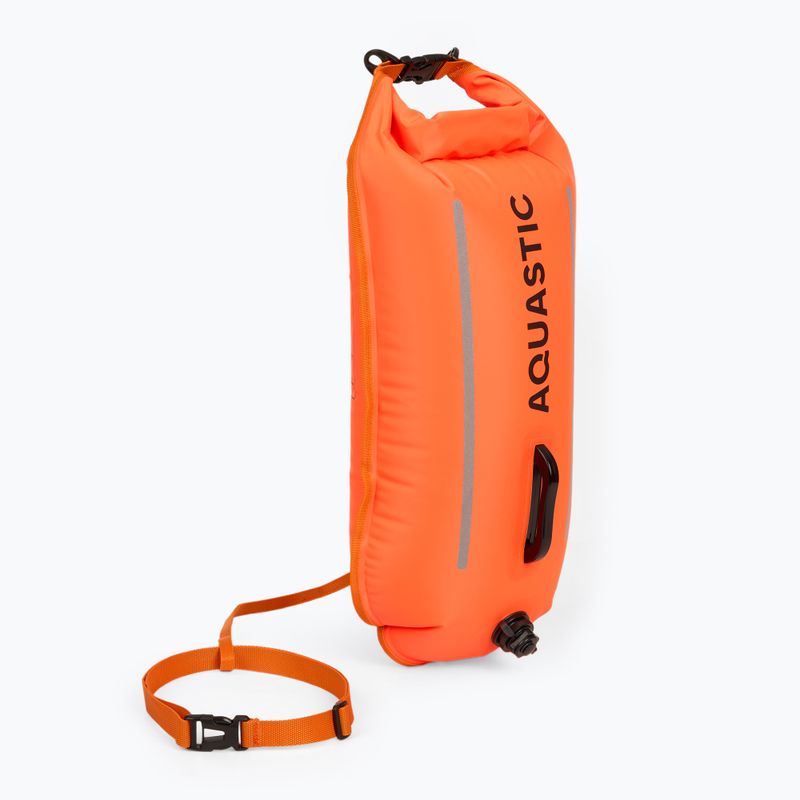 Sicherheitsboje zum Schwimmen mit Tasche AQUASTIC double-chamber orange 3