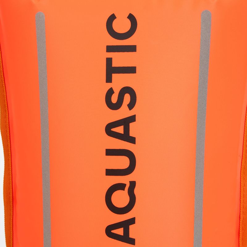Sicherheitsboje zum Schwimmen mit Tasche AQUASTIC double-chamber orange 5