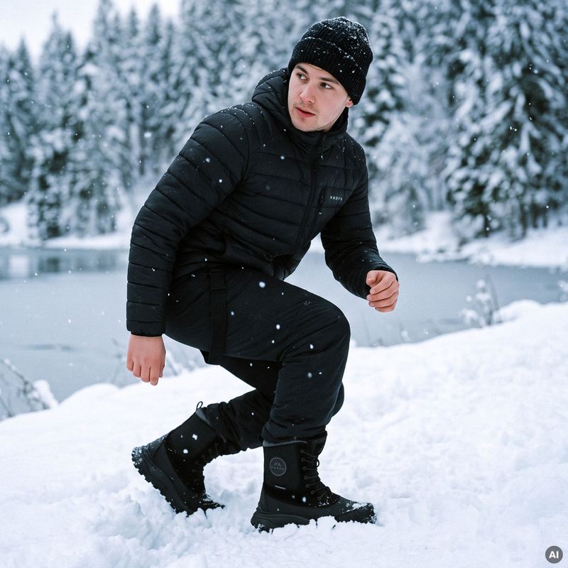 Herren-Winterstiefel KADVA Fitzroy Mid WP schwarz 11