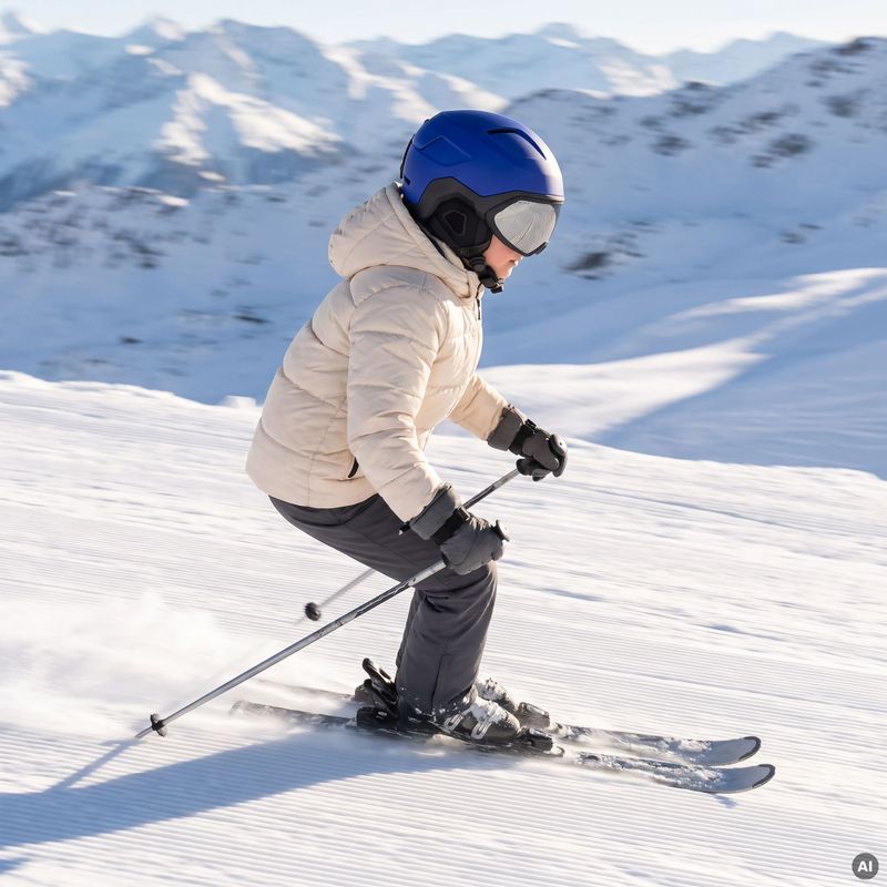 Kinder-Skihelm ATTABO Avens 3.0 Jr Visor ERT Niebieski 7