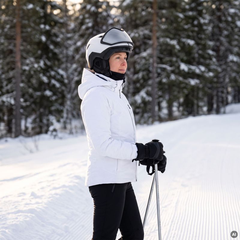 Skihelm ATTABO Avens 3.0 Visor ERT Biały 8