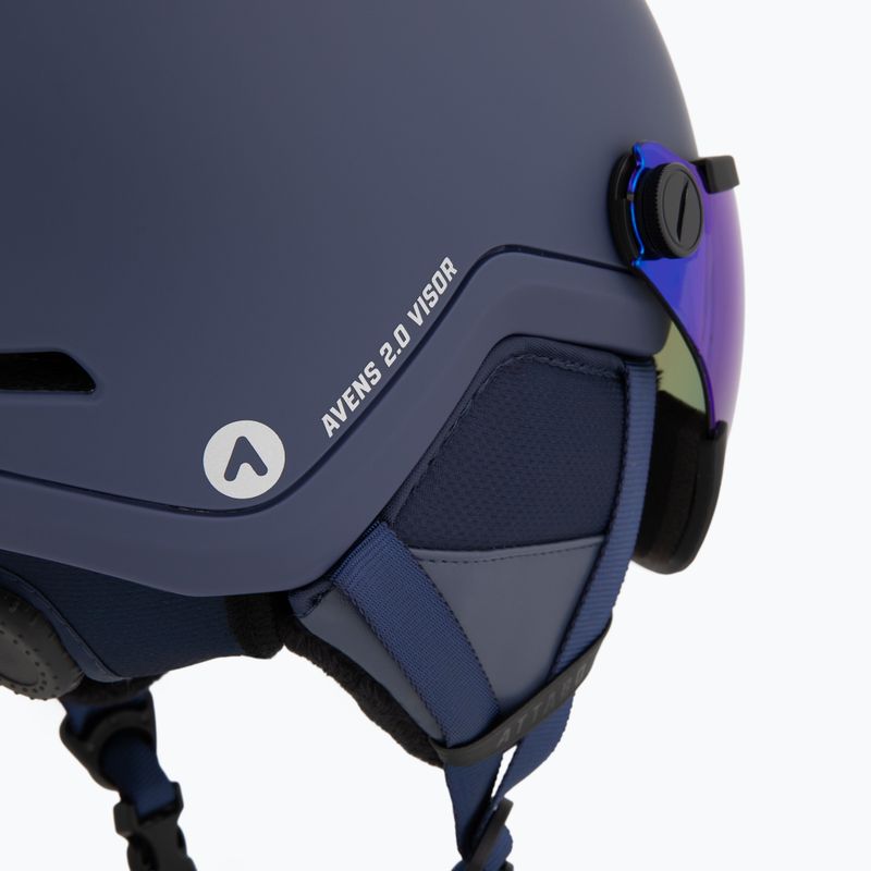 Kinder-Skihelm ATTABO Avens 2.0 Jr Visor dark blue 7