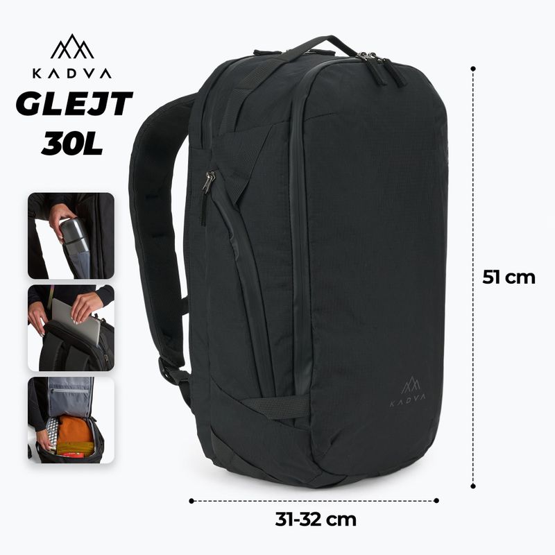 Tourenrucksack KADVA Glejt 30 l schwarz 2