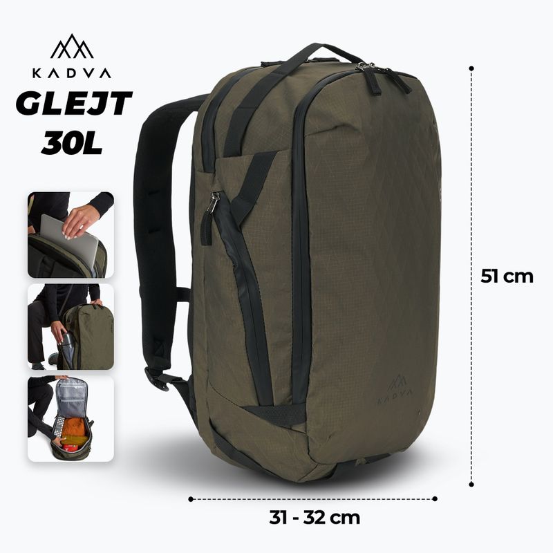 Tourenrucksack KADVA Glejt 30 l grün 2