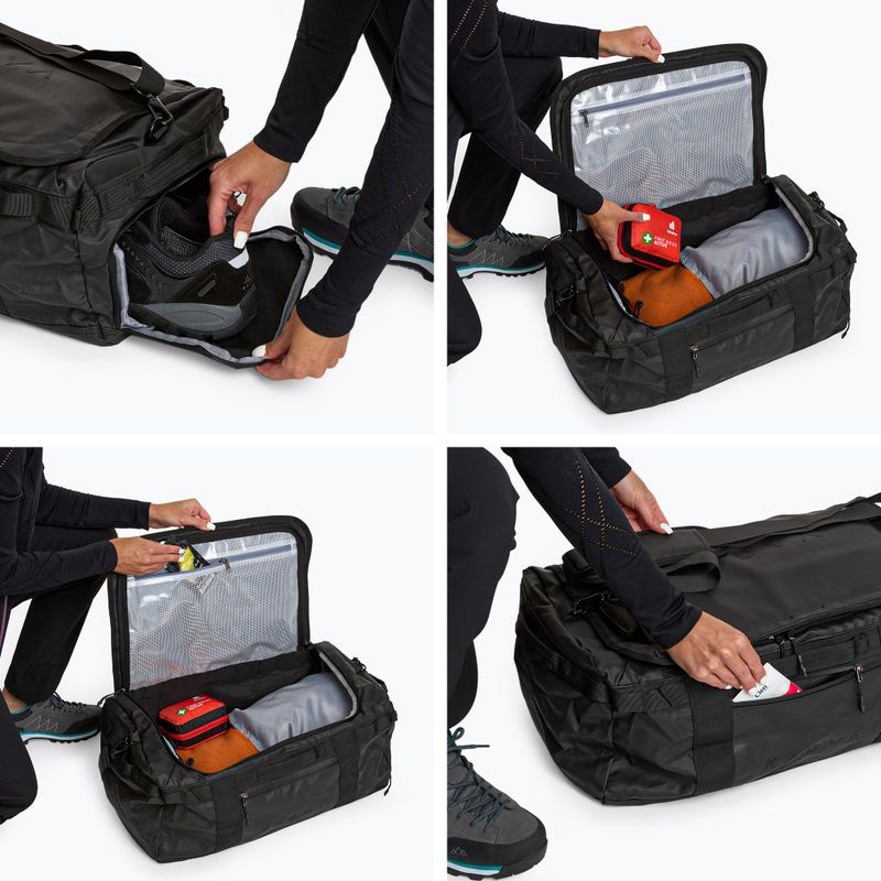 Duffel Bag KADVA 2in1 Alltaker 40 l schwarz Tasche 10