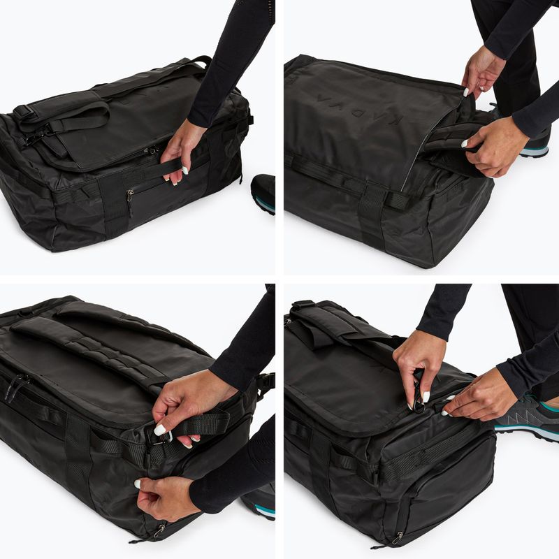Duffel Bag KADVA 2in1 Alltaker 40 l schwarz Tasche 11