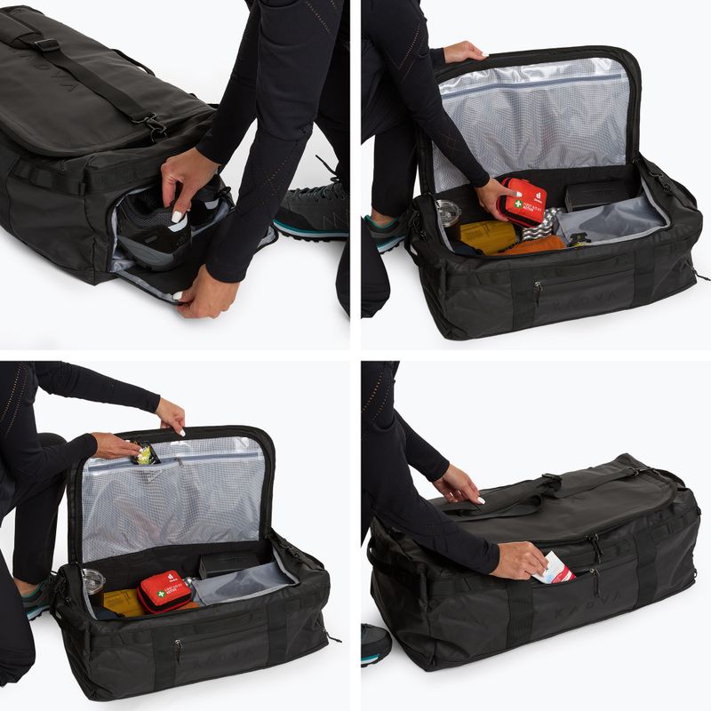 Duffel Bag KADVA 2in1 Alltaker 60 l schwarz Tasche 11