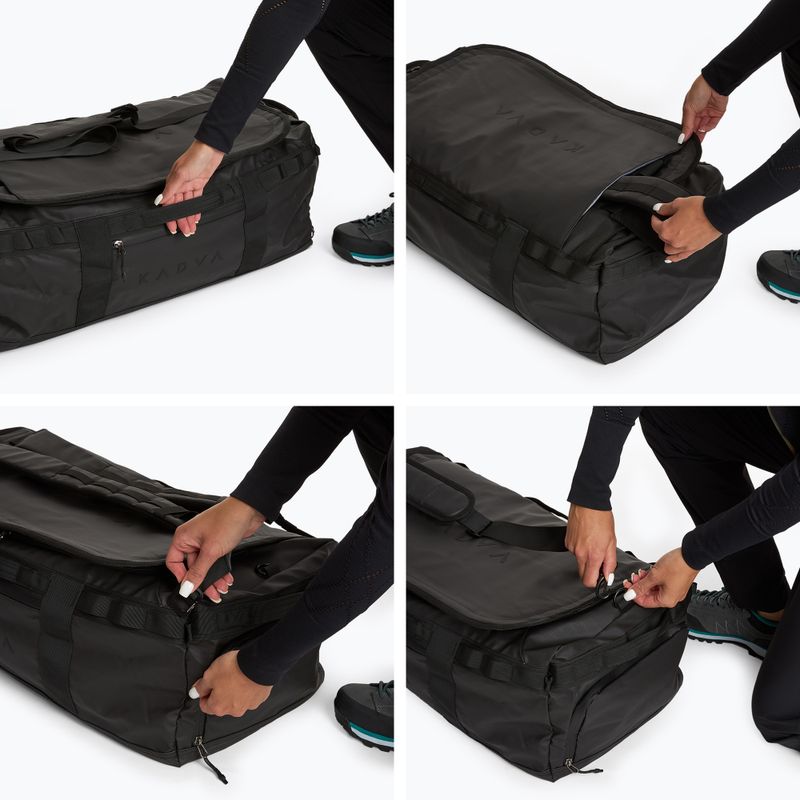 Duffel Bag KADVA 2in1 Alltaker 60 l schwarz Tasche 12
