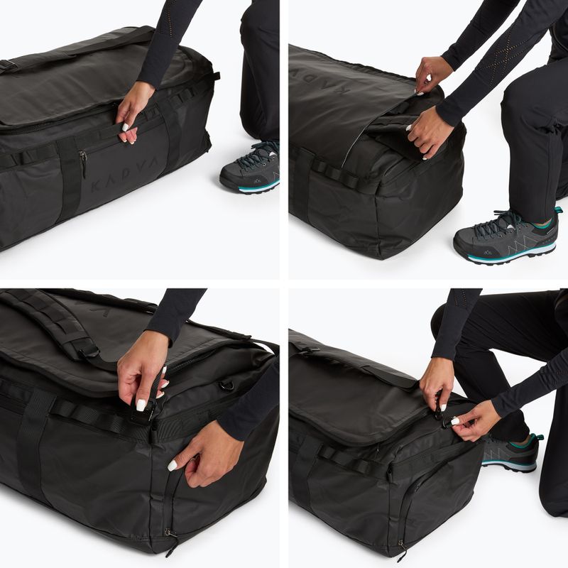 Duffel Bag KADVA 2in1 Alltaker 90 l schwarz Tasche 12