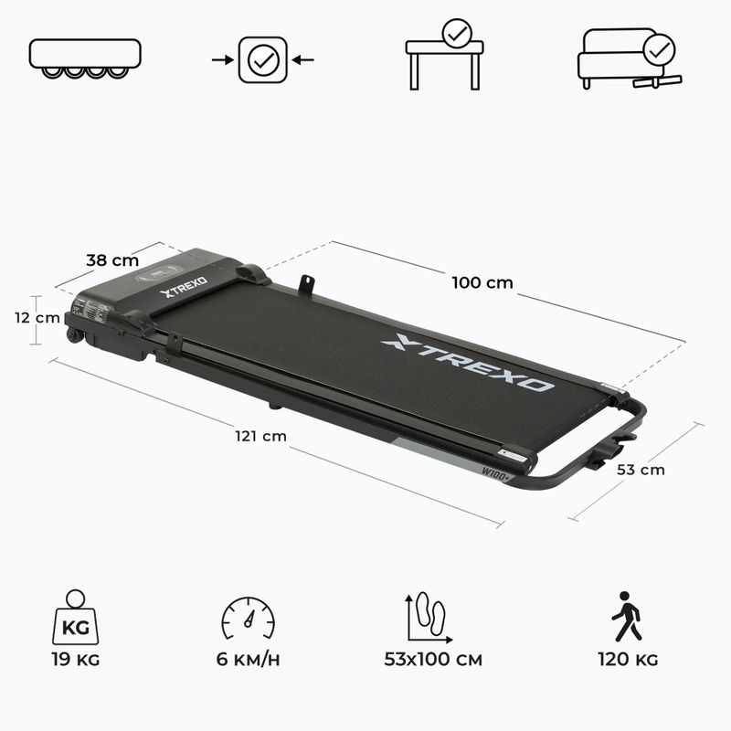 Laufband XTREXO W100+ black 3