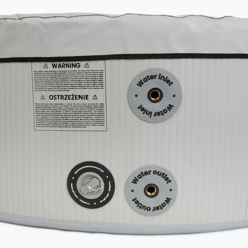 Aufblasbares Schwimmbecken AQUASTIC ONSEN Drop Stitch 700 l 150 cm grau 10