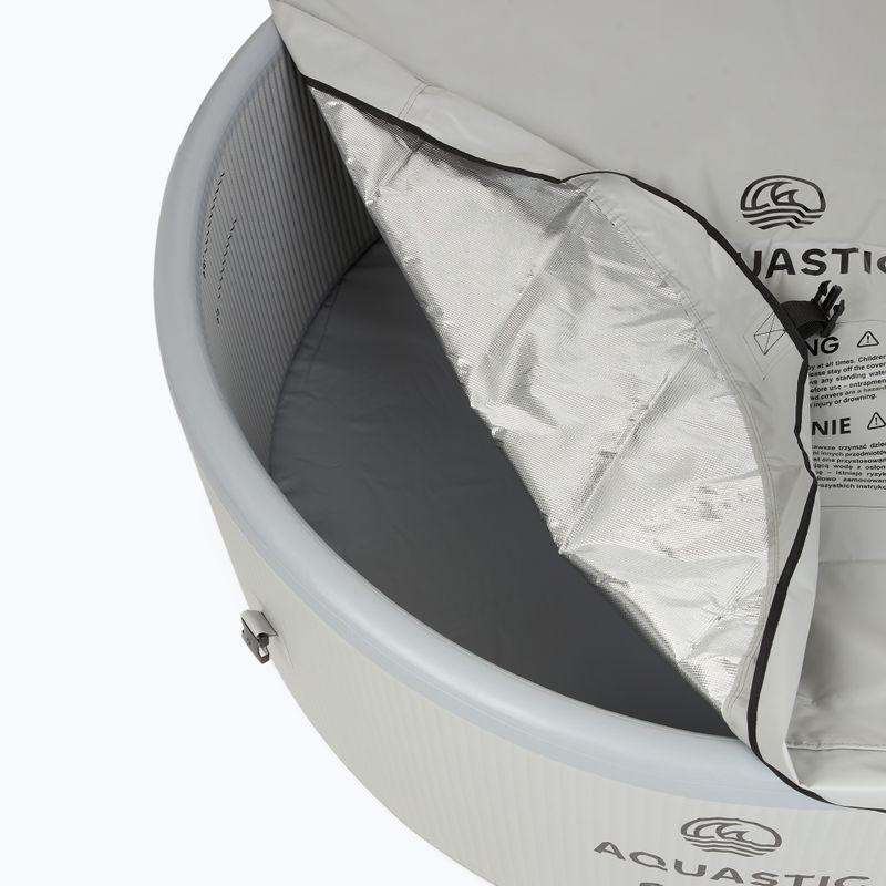 Aufblasbares Schwimmbecken AQUASTIC ONSEN Drop Stitch 700 l 150 cm grau 12