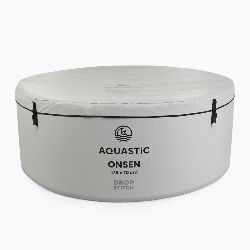 Aufblasbares Schwimmbecken AQUASTIC ONSEN Drop Stitch 1200 l 178 cm grau