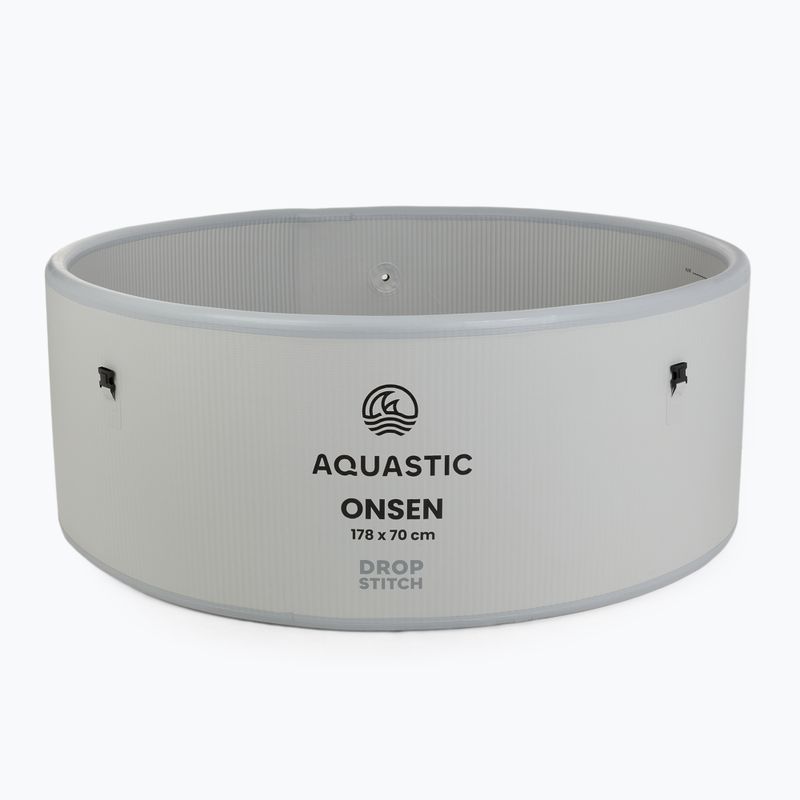 Aufblasbares Schwimmbecken AQUASTIC ONSEN Drop Stitch 1200 l 178 cm grau 5