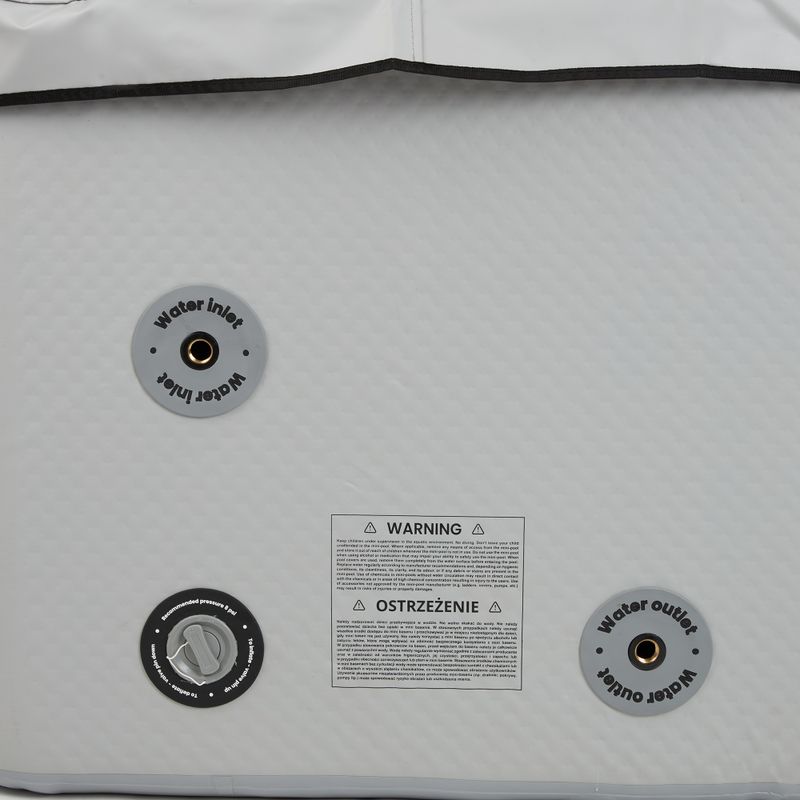 Basen pompowany AQUASTIC ONSEN drop stitch 1400 l 186 cm szary 8