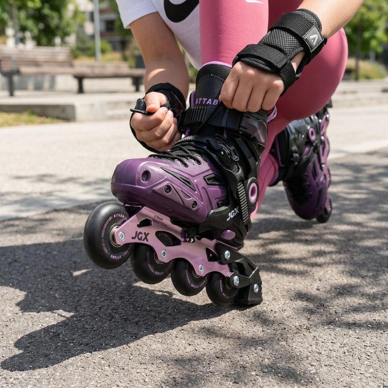 Verstellbare Kinder-Inlineskates ATTABO JGX purple 3