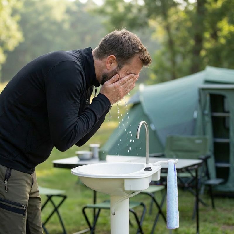 Camping-Waschbecken KADVA ViaAlta Grau 5