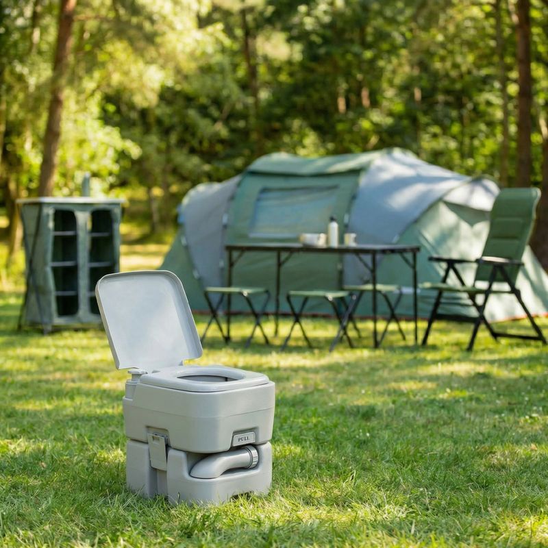 Campingtoilette KADVA Throno Grau 4