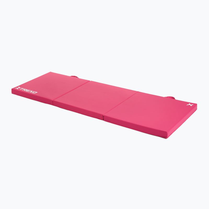 TREXO Faltbare Gymnastikmatratze 180 x 60 x 5 cm rosa 2