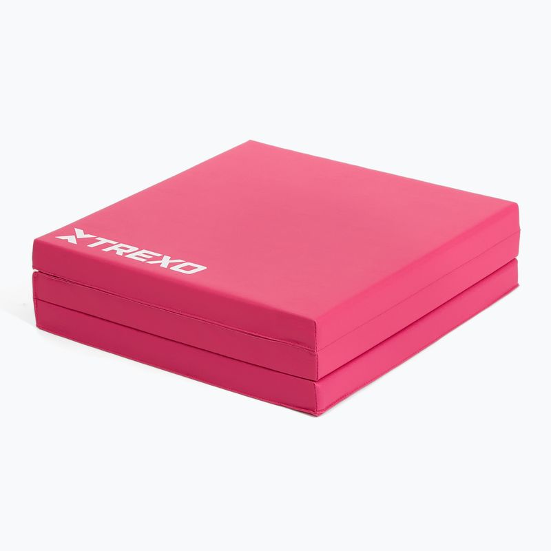 TREXO Faltbare Gymnastikmatratze 180 x 60 x 5 cm rosa 4