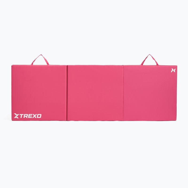 TREXO Faltbare Gymnastikmatratze 180 x 60 x 5 cm rosa 6