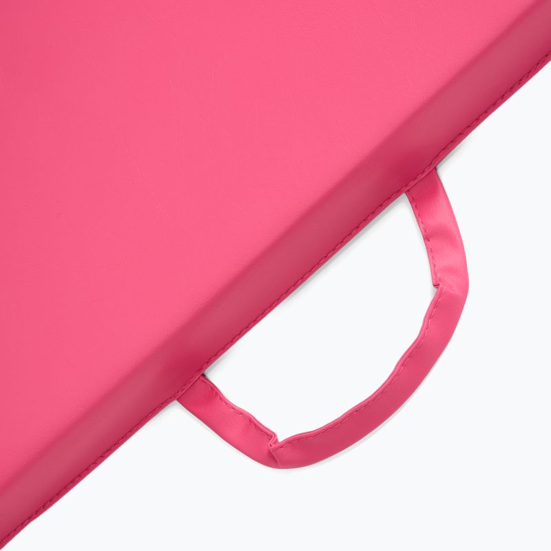 TREXO Faltbare Gymnastikmatratze 180 x 60 x 5 cm rosa 9