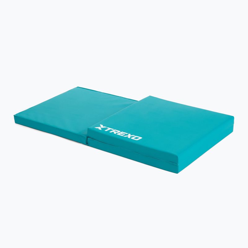 TREXO Faltbare Gymnastikmatratze 180 x 60 x 5 cm grün 3