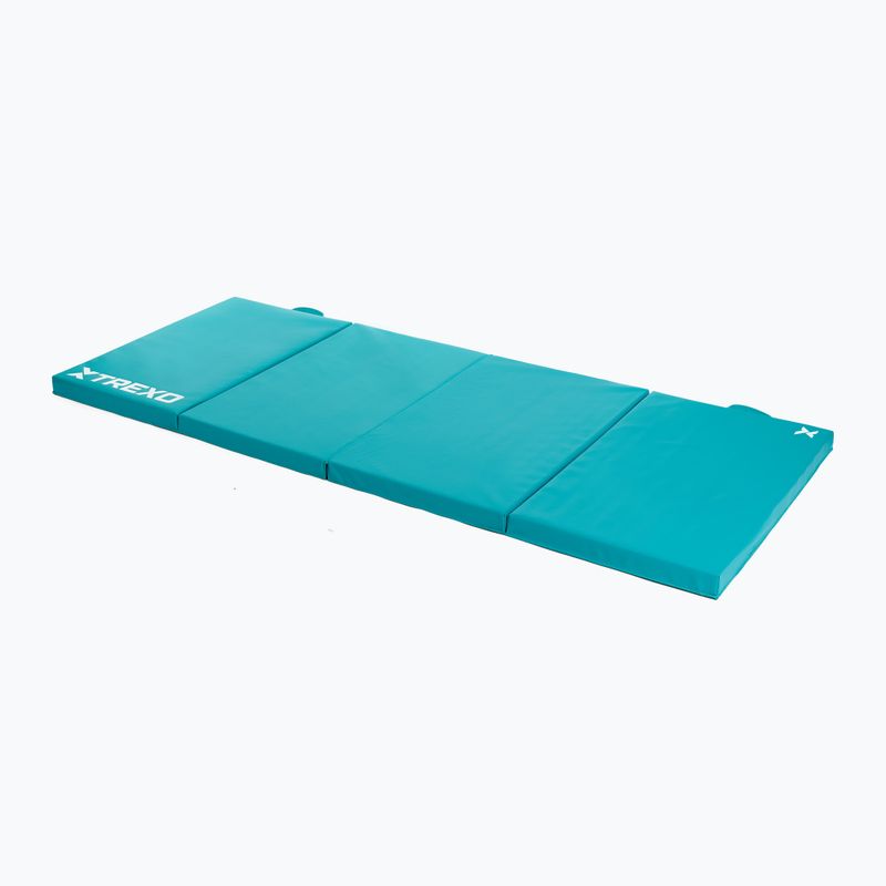TREXO Faltbare Gymnastikmatte 195 x 80 x 5 cm grün 2