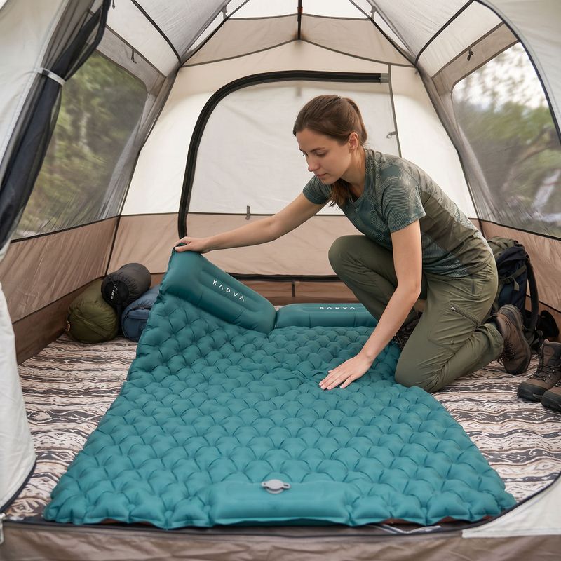 Aufblasbare Matratze KADVA Doublerest grün 11