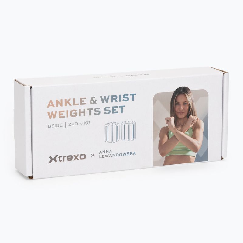 Knöchel- und Handgelenksgewichte XTREXO x Anna Lewandowska Bangles 205 Beige 9
