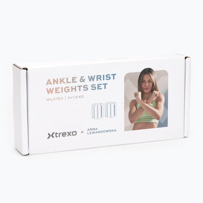Knöchel- und Handgelenksgewichte XTREXO x Anna Lewandowska Bangles 215 Milktea 9